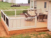 North Wales PA - TREX decking with PVC rail, Deckorator Balusters