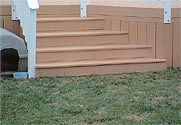 Decks made with Poly Lumber Decking Materials